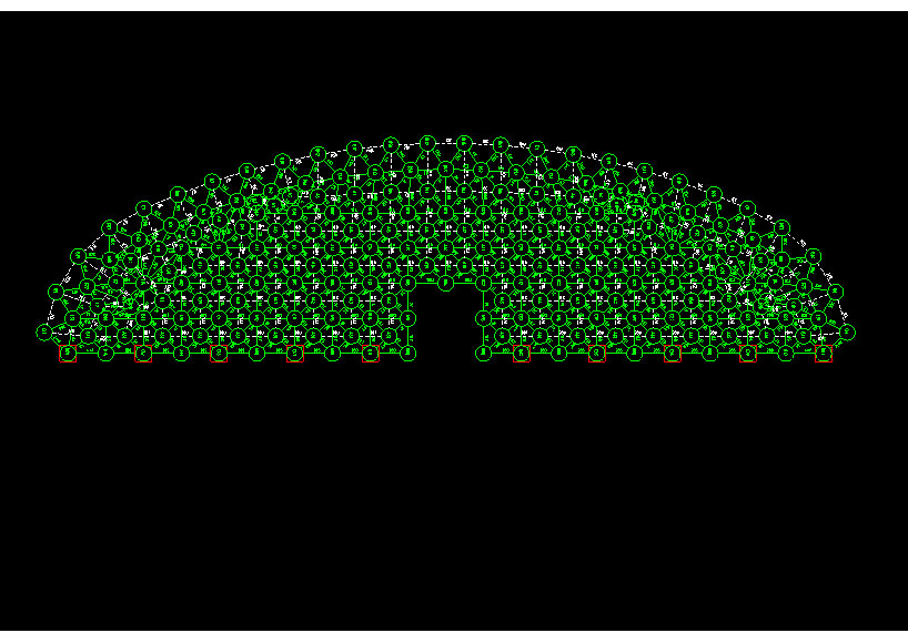 汉川锡林浩特91跨，1000米长干煤棚网架设计