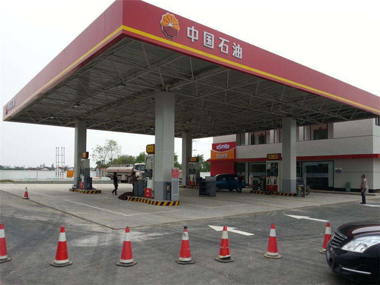 汉川加油站钢结构网架案例20